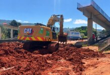 Motiva Minas_SP dá início às obras de reconstrução da passarela, em Vargem-SP